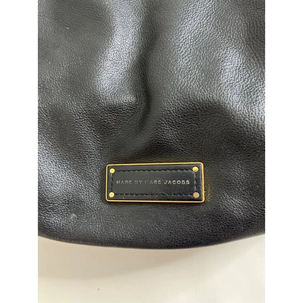 Marc by Marc Jacobs Too Hot to Handle Black‎ Leather Hobo Shoulder Bag
